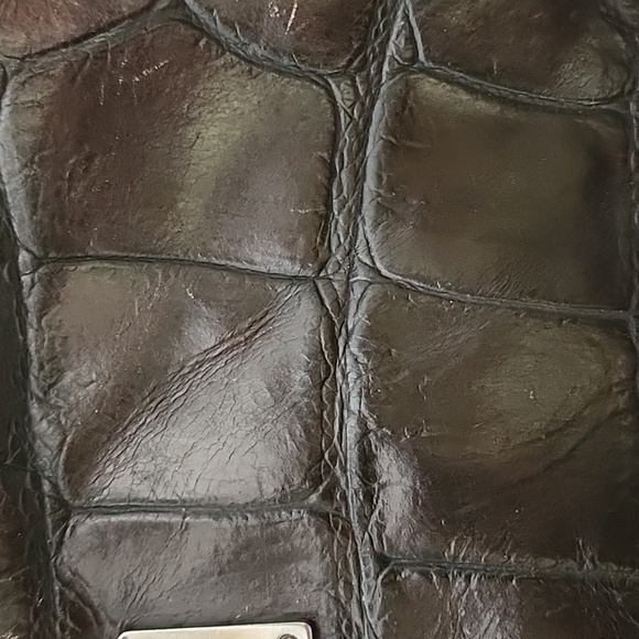 Vintage Dooney and Bourke Crocodile Embossed Leather Bag - Picture 3 of 16